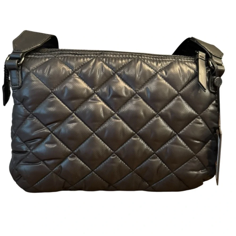 DKNY‎ Maya Metallic Black Quilted Bag